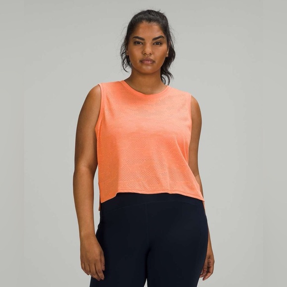 lululemon athletica Tops - Lululemon Train To Be Tank Orange Soda, size 10